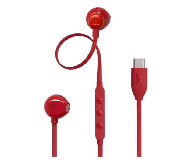 JBL Tune 305C USB-C Czerwone - 1288163 - zdjęcie 3